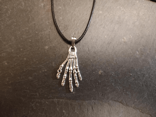 Skeleton Hand Halloween Necklace