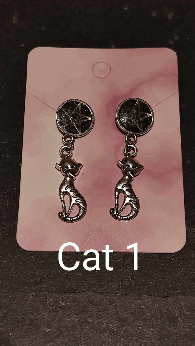 Halloween Cat Stud Earrings