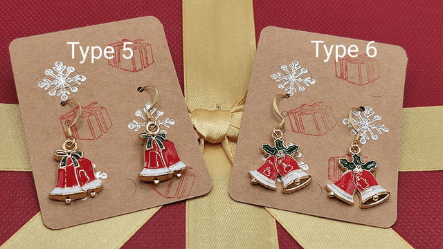Christmas Bells Hook Earrings